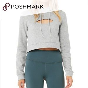 Alo Yoga Peek Pullover - Dove Grey Heather